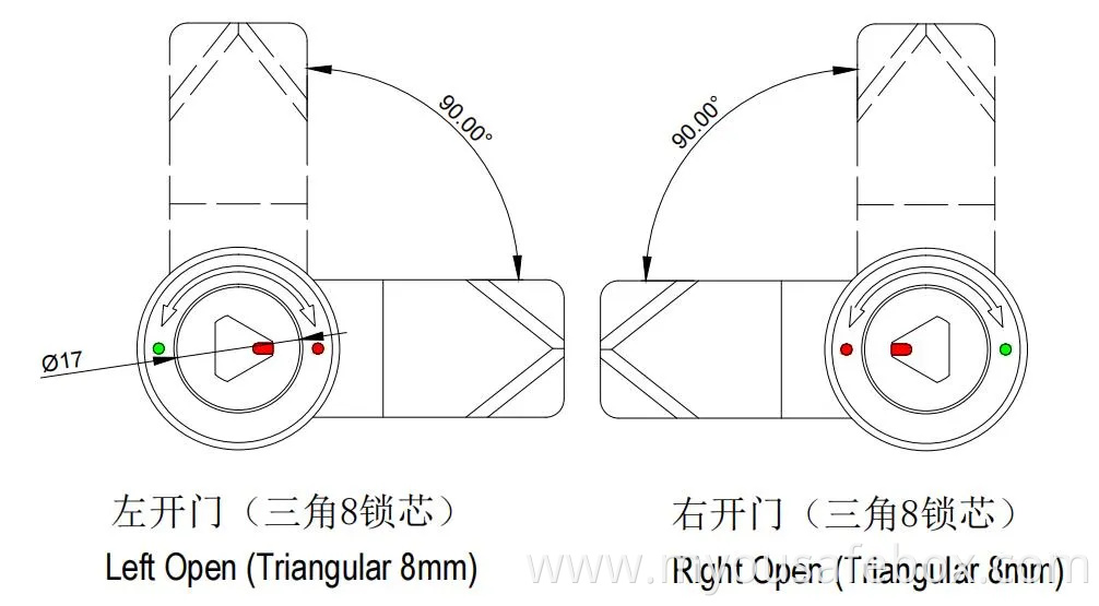 High Security Industrial Safe Electronic Cylinder T-Handle Compression Latch Cabinet Door Quarter Turn Cam Lock with Key for Electrical Cabinet/Enclosure